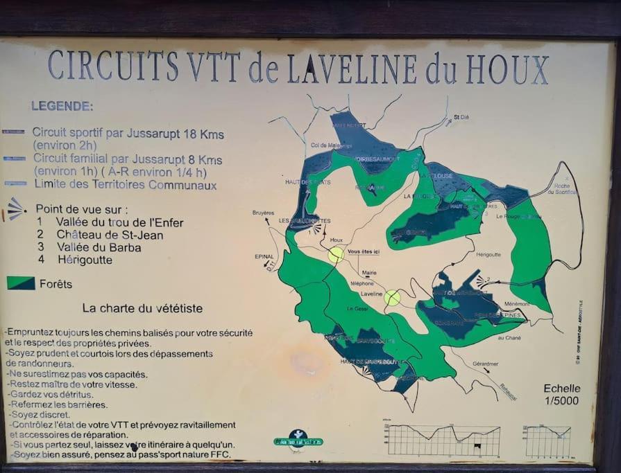 Laveline-du-Houx Gite Spa "La Foret Argentee" Proche Gerardmer מראה חיצוני תמונה